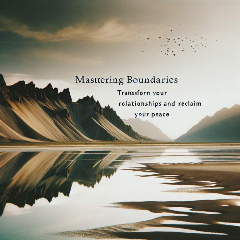 Mastering Boundaries: Transform Your Relationships and Reclaim Your Peace