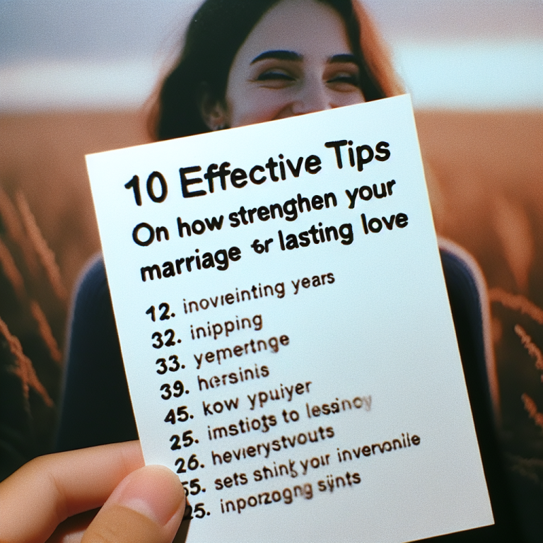 10 Effective Tips on How to Strengthen Your Marriage in 2025 for Lasting Love