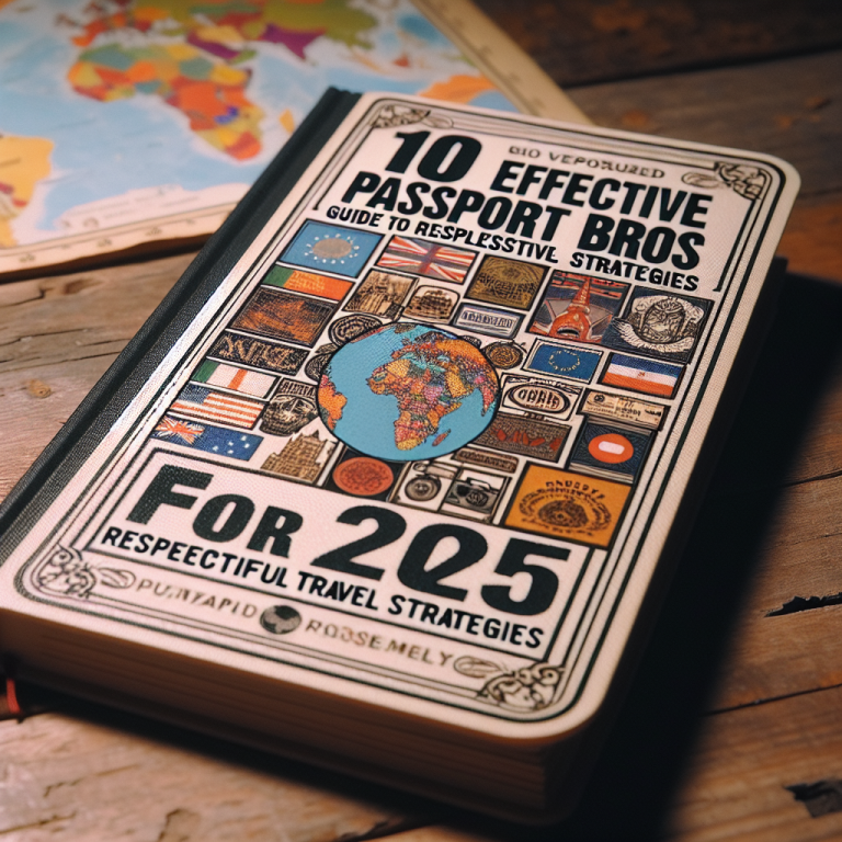 10 Effective passport bros guide to respectful travel Strategies for 2025