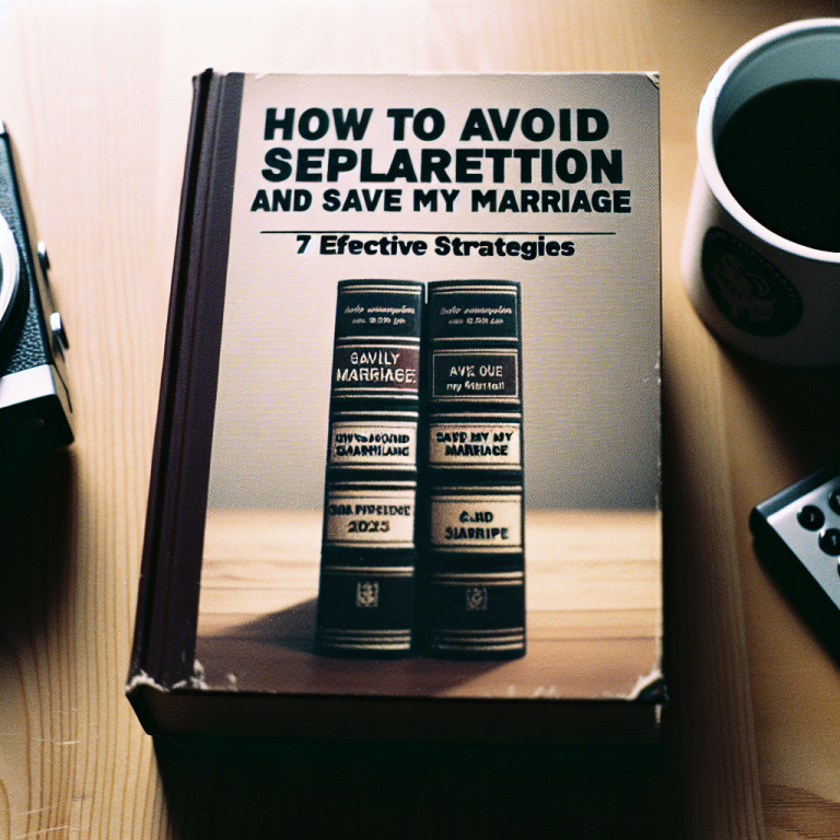 How to Avoid Separation and Save My Marriage (2025 Guide: 7 Effective Strategies)