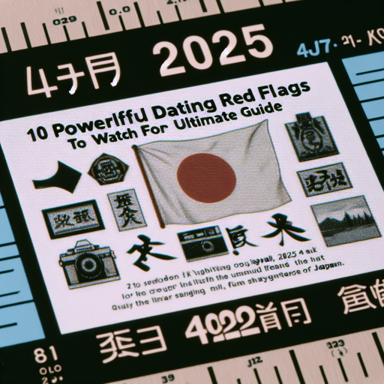 10 Powerful Japanese Dating Red Flags to Watch for in 2025: The Ultimate Guide