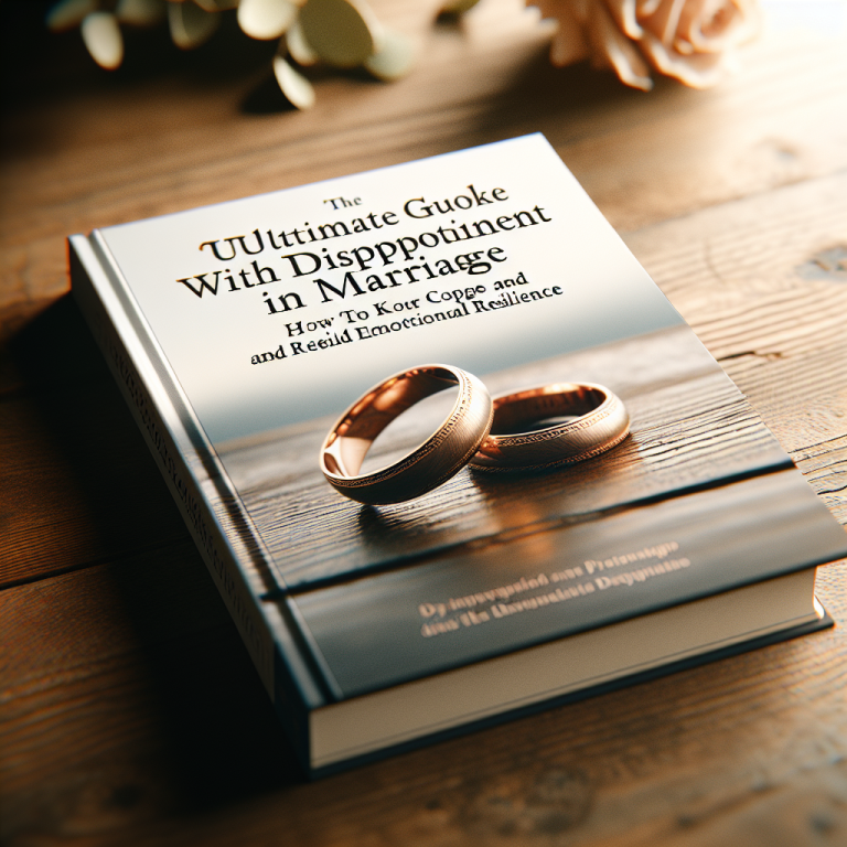 The Ultimate Guide on How to Cope with Disappointment in Marriage and Rebuild Emotional Resilience