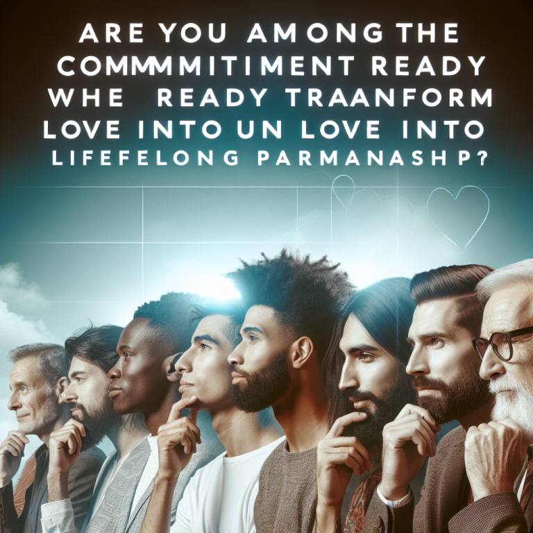 Are You Among the Commitment Ready Men Who Are Ready to Transform Love into Lifelong Partnership?